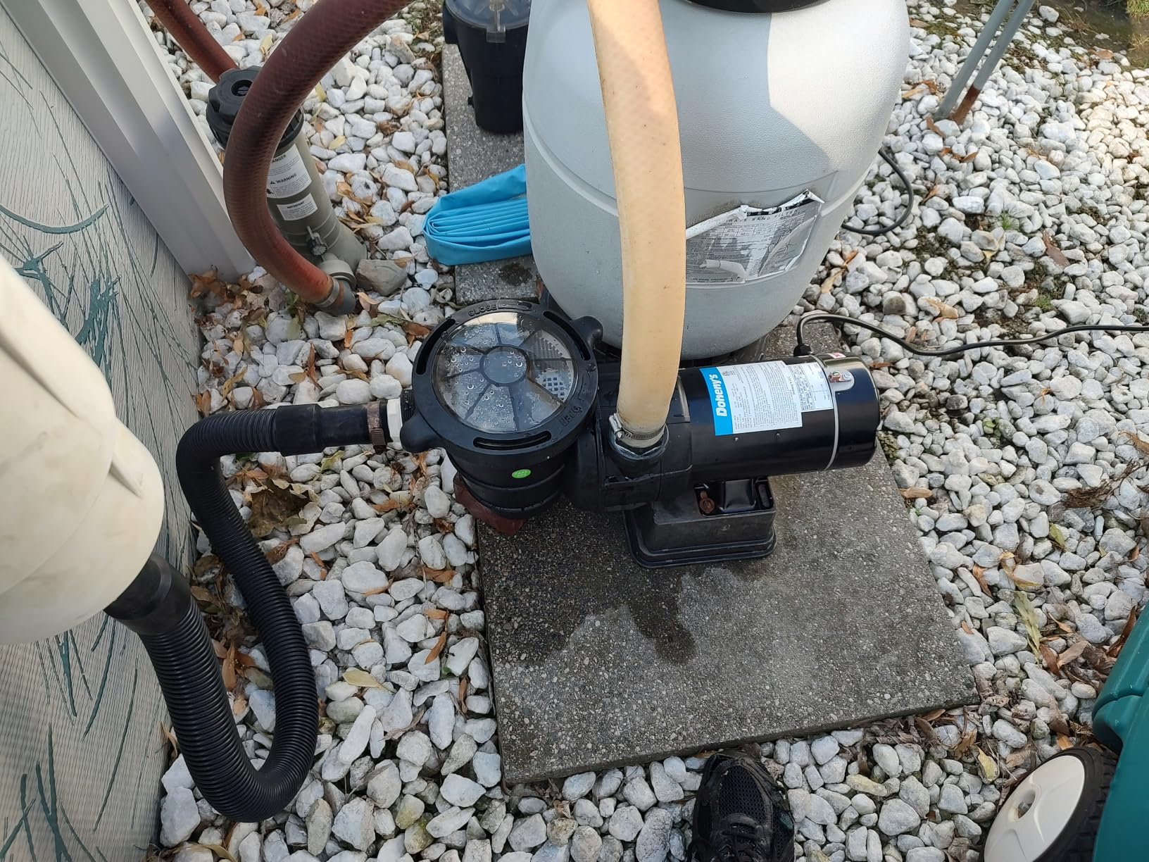 Doheny's 1 HP Above Ground Swimming Pool Pump | 115V, 75 GPM (0.9 THP) | Stainless Steel Shaft, Reinforced Thermoplastic, Low-Noise, High-Efficiency | 1.5