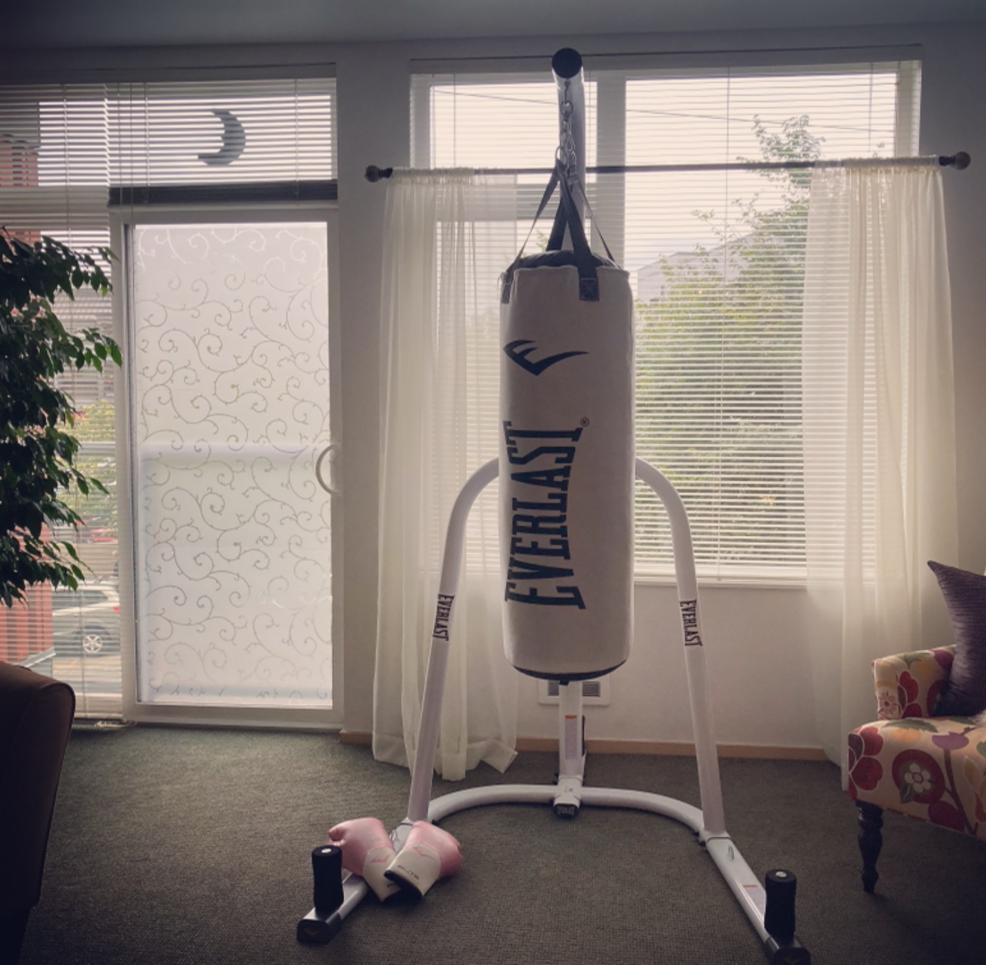 Everlast Single Station Heavy Bag Stand with a 70-lb. Heavy Bag Kit customer photo 1