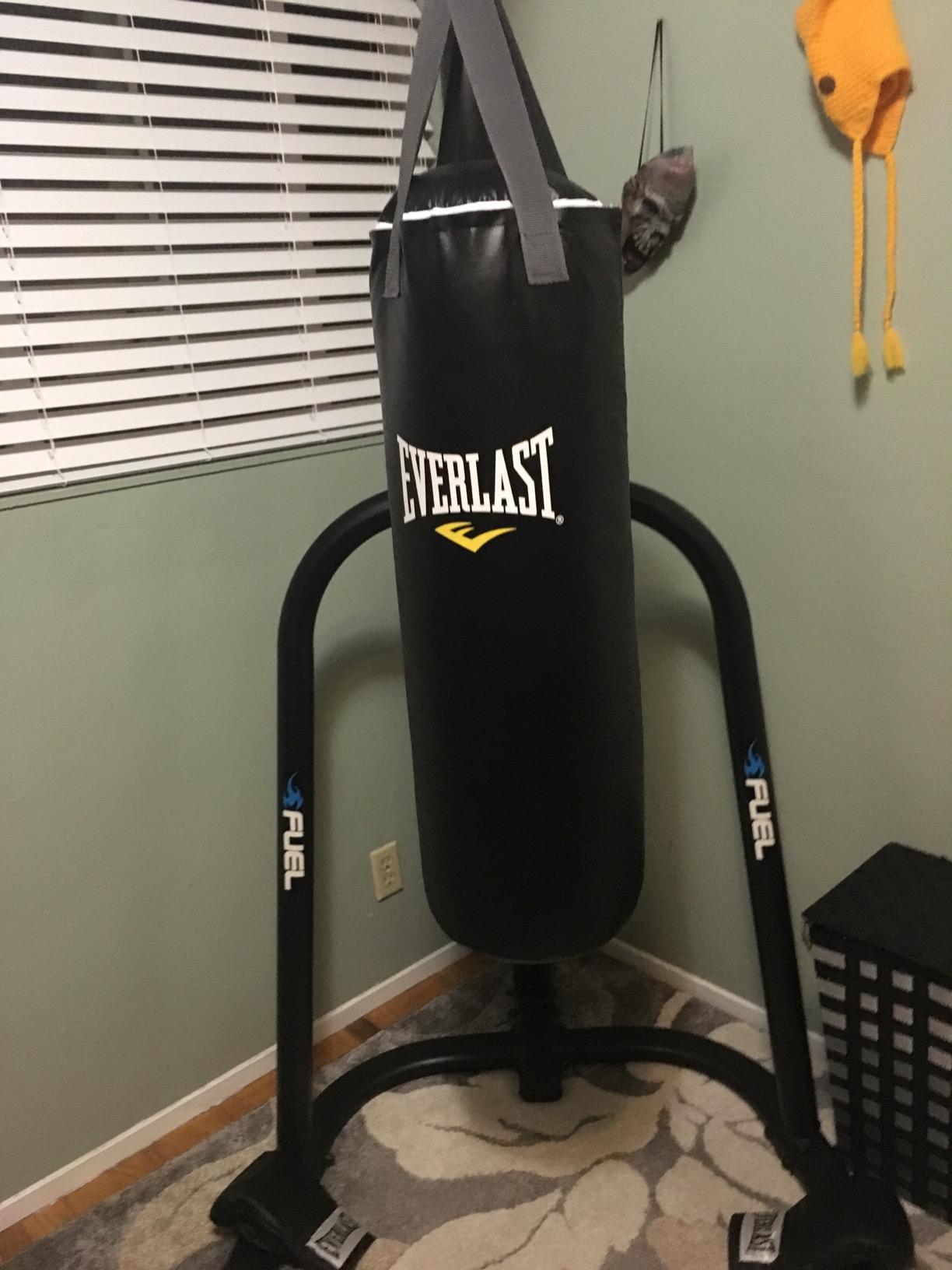Everlast Single Station Heavy Bag Stand with a 70-lb. Heavy Bag Kit customer photo 2