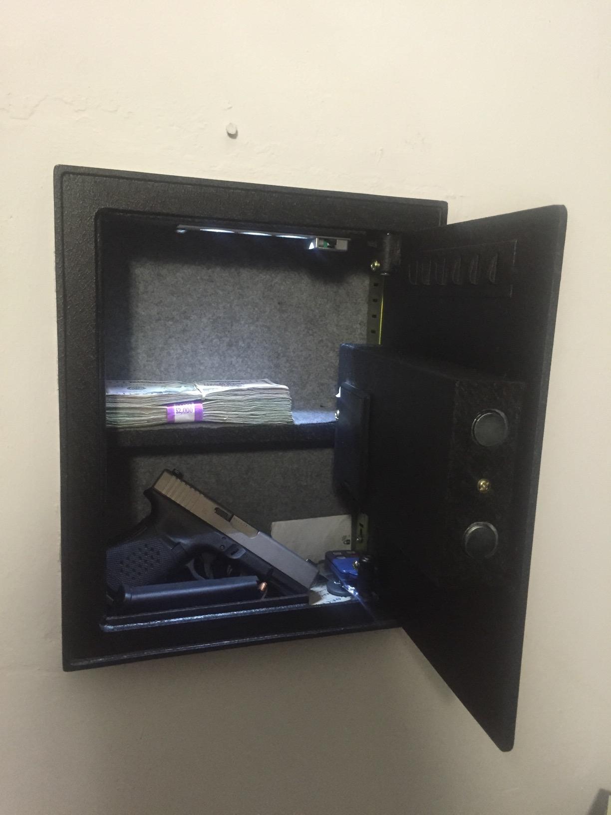 Viking Security Safe VS-12BL Biometric Wall Pistol Safe | Heavy Duty Fingerprint Gun Storage customer photo 1