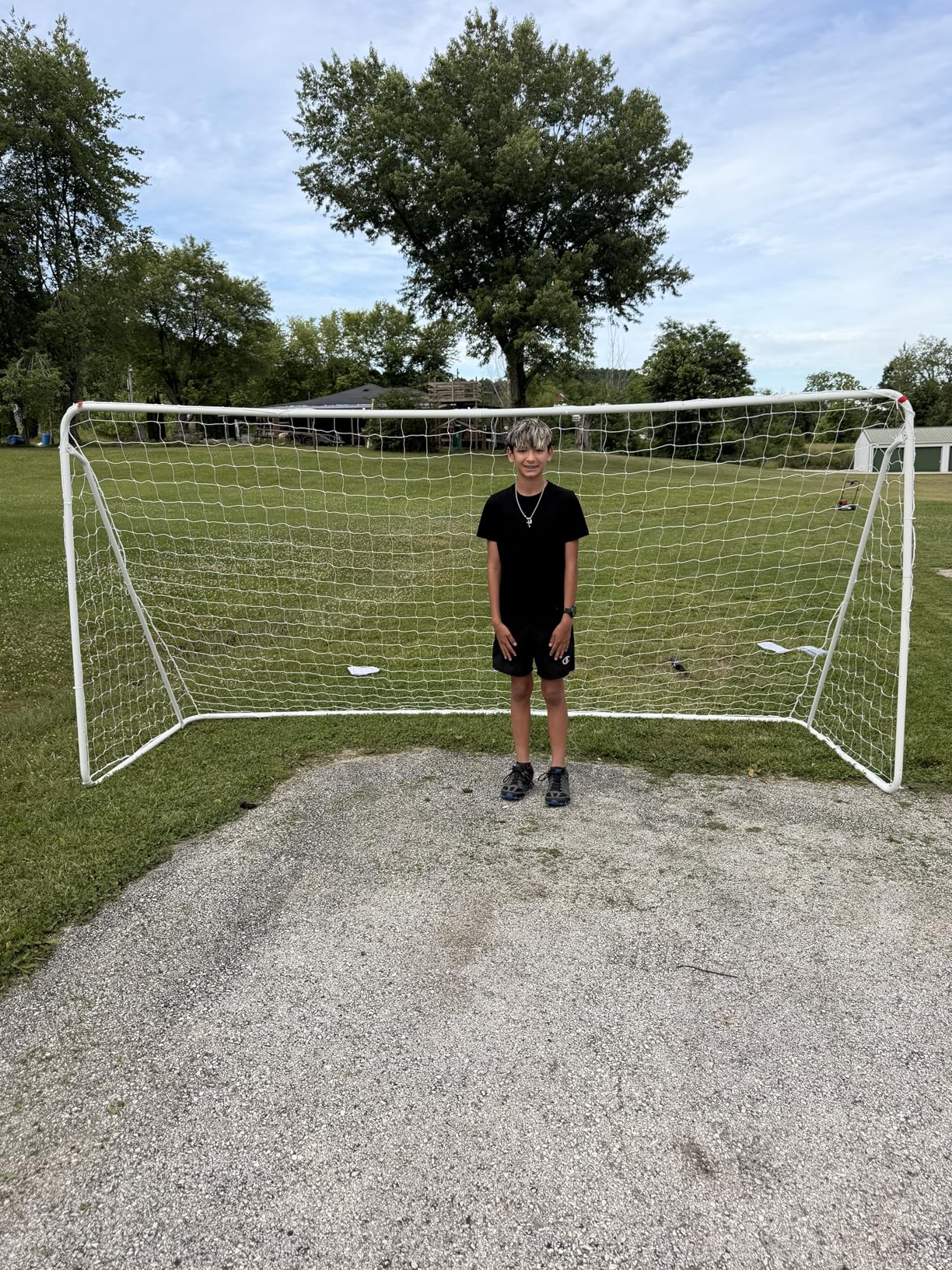 ZENY Portable Soccer Goal for Backyard,12x6 / 10x6.5 / 8x5 / 6x4 ft Youth Adults Soccer Net and Frame for Home Backyard Practice Training Goals, Soccer Training Equipment customer photo 1
