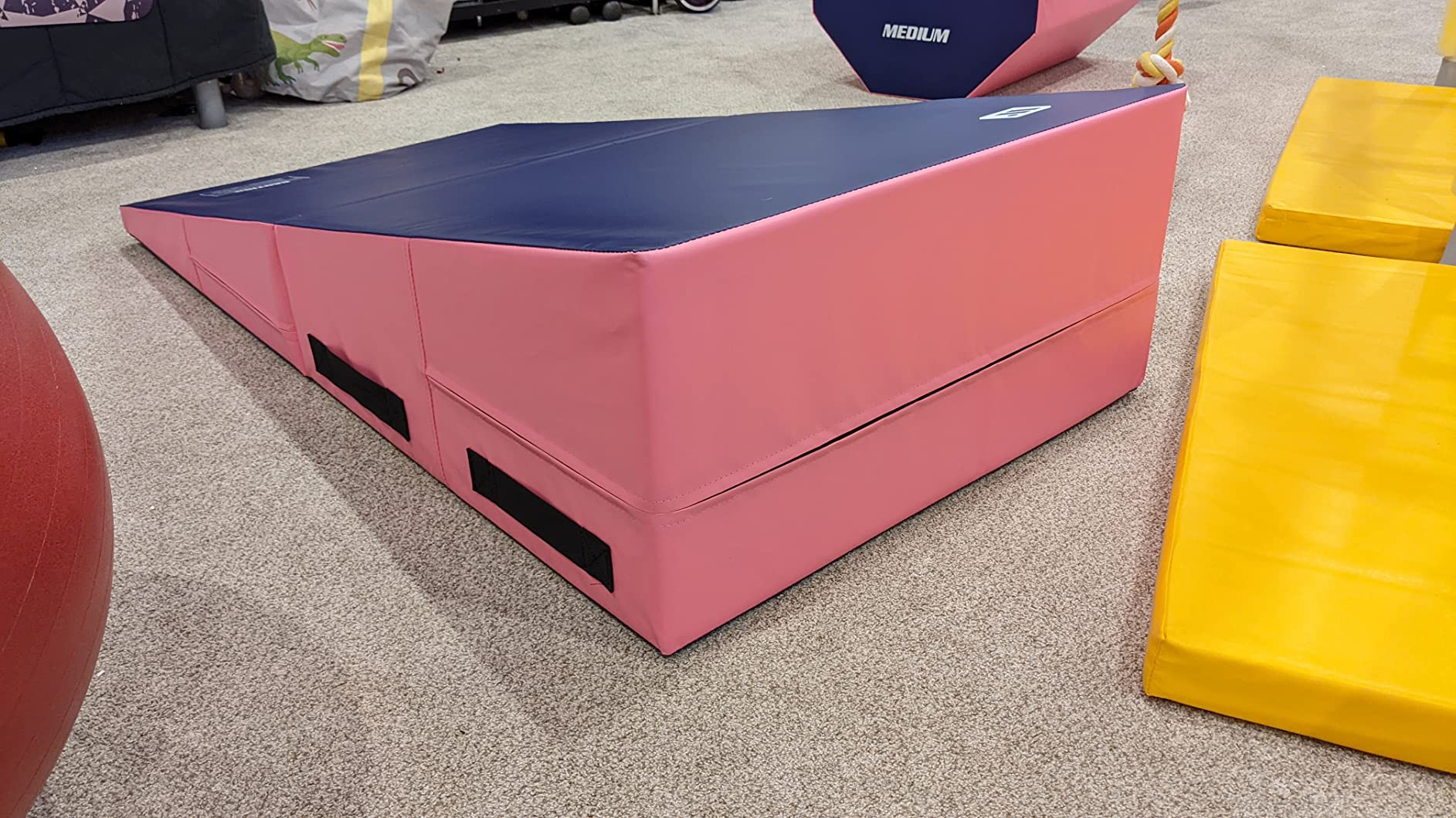 We Sell Mats Gymnastics Incline Mat, Cheese Wedge Skill Shape, Supportive Cushioned Tumbling Mat for Gymnastics, Cheerleading customer photo 1
