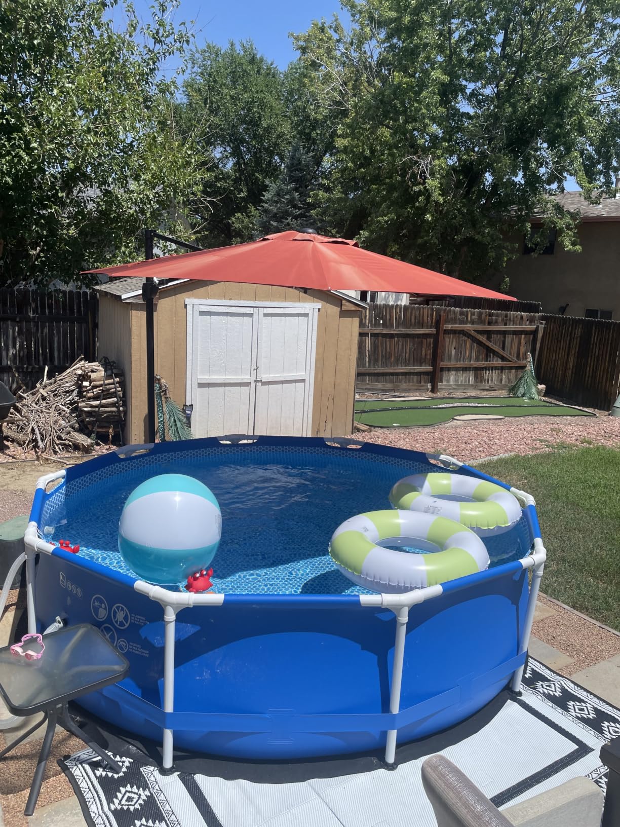 INTEX Metal Frame 10ft x 30in Round Above Ground Swimming Pool Set w/Pump | 28201EH - 330 GPH Cartridge Filter Pump and Type H Filter Cartridge Included customer photo 1