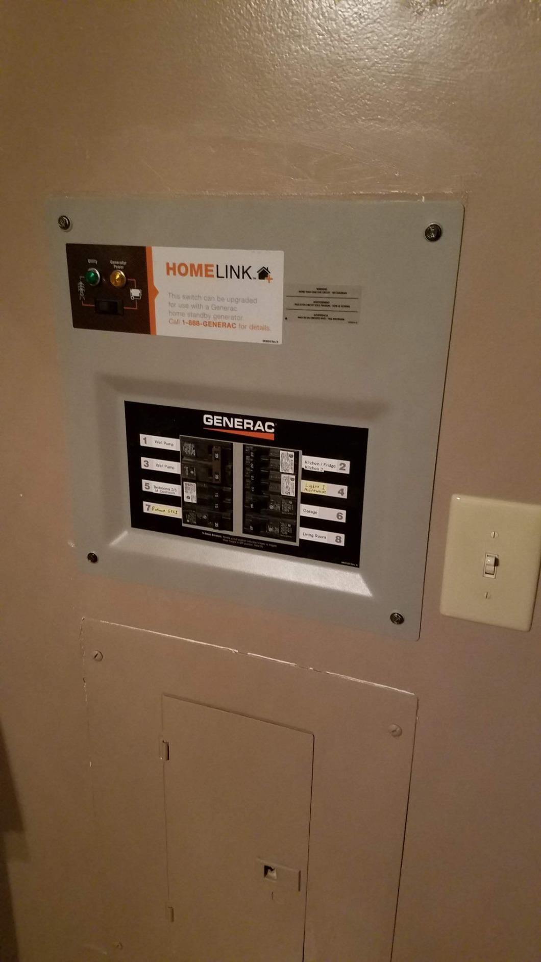 Generac HomeLink 30 Amp Portable Generator Manual Transfer Switch | Indoor Pre Wired Panel, 8-10 Circuits, Upgradeable, Easy installation, Home Backup Power, Weather Proof customer photo 1