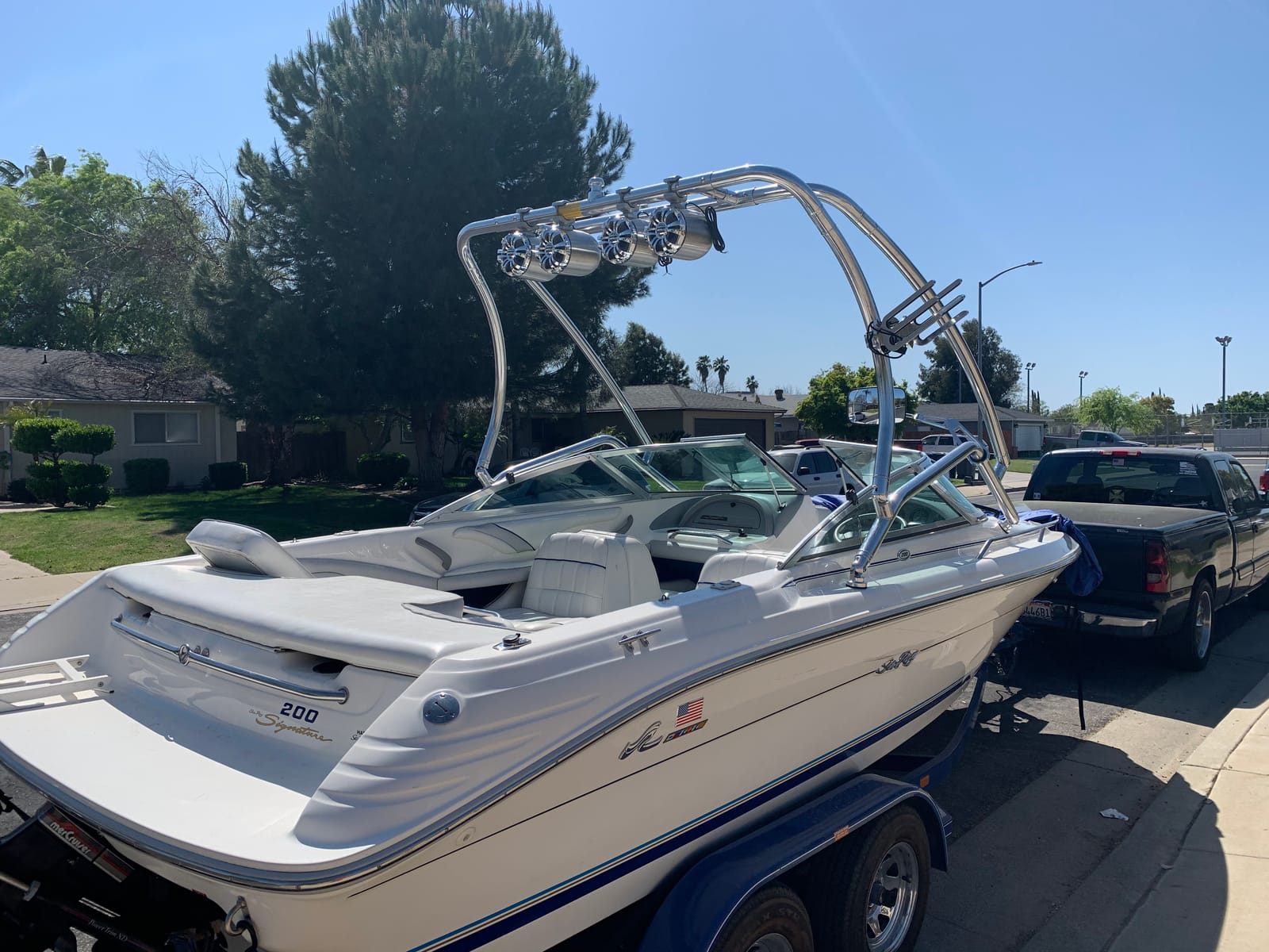 Reborn Catapult Polished wakeboard tower and Flat Tower Bimini Package customer photo 2