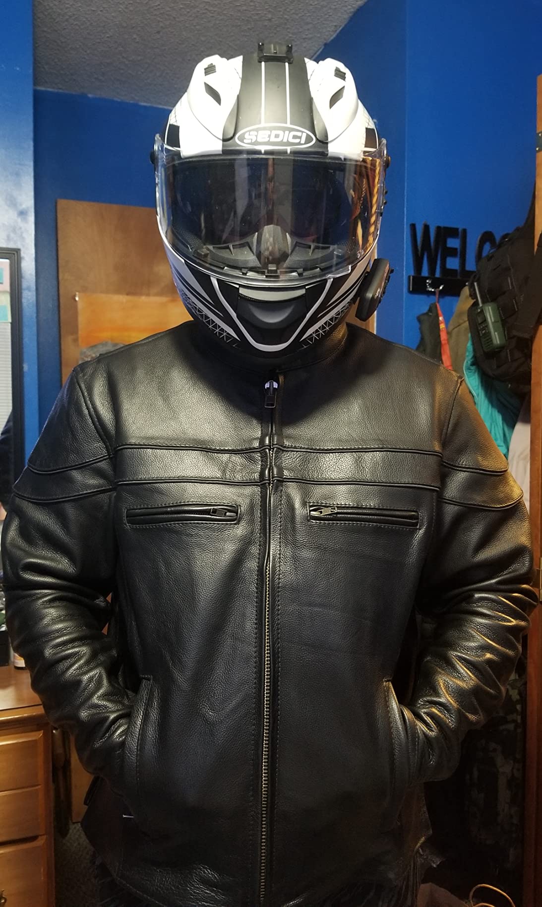 Milwaukee Men's Premium Leather Vented Scooter Jacket customer photo 1
