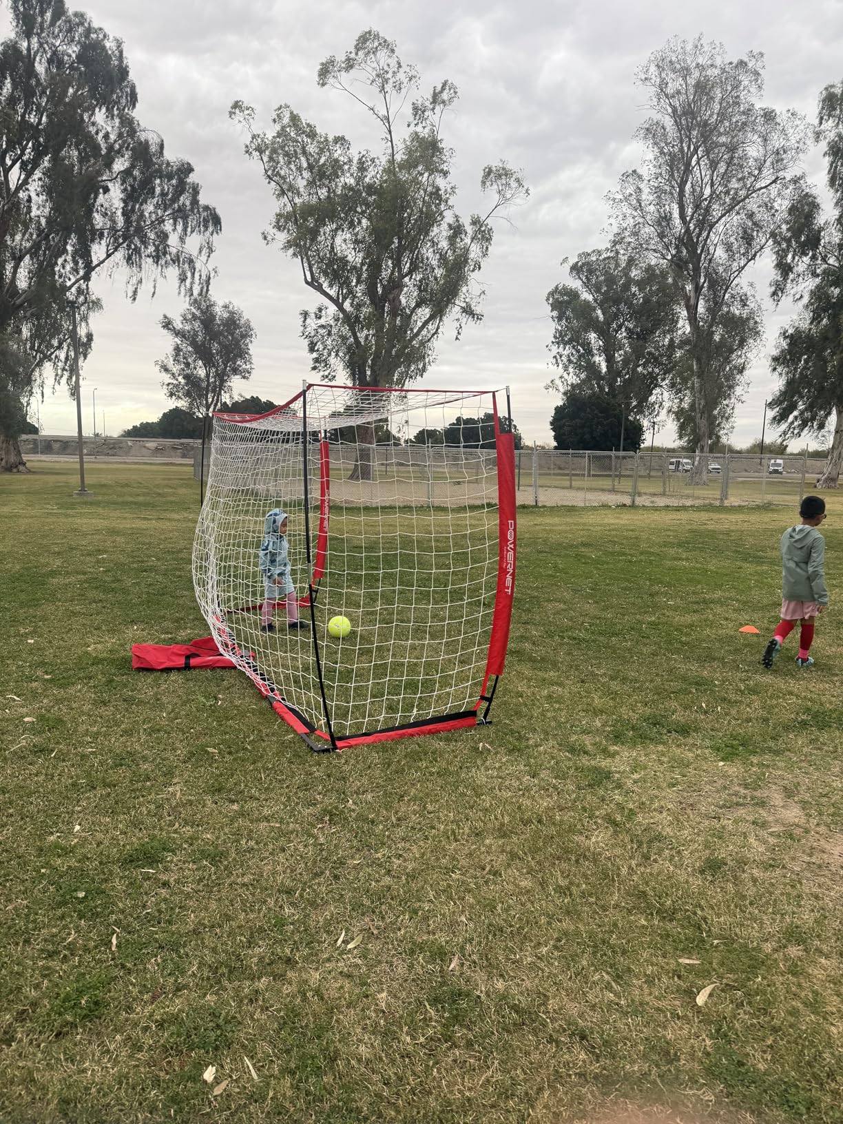 PowerNet Soccer Goal for Backyard, 3Mx2M / 6x4 / 8x4 / 12x6 / 14x7 Portable Soccer Net, Sports & Outdoors Training Equipment, Quick Setup customer photo 1