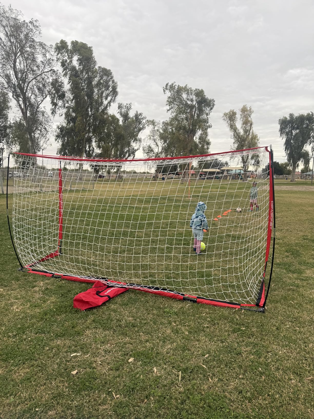PowerNet Soccer Goal for Backyard, 3Mx2M / 6x4 / 8x4 / 12x6 / 14x7 Portable Soccer Net, Sports & Outdoors Training Equipment, Quick Setup customer photo 2