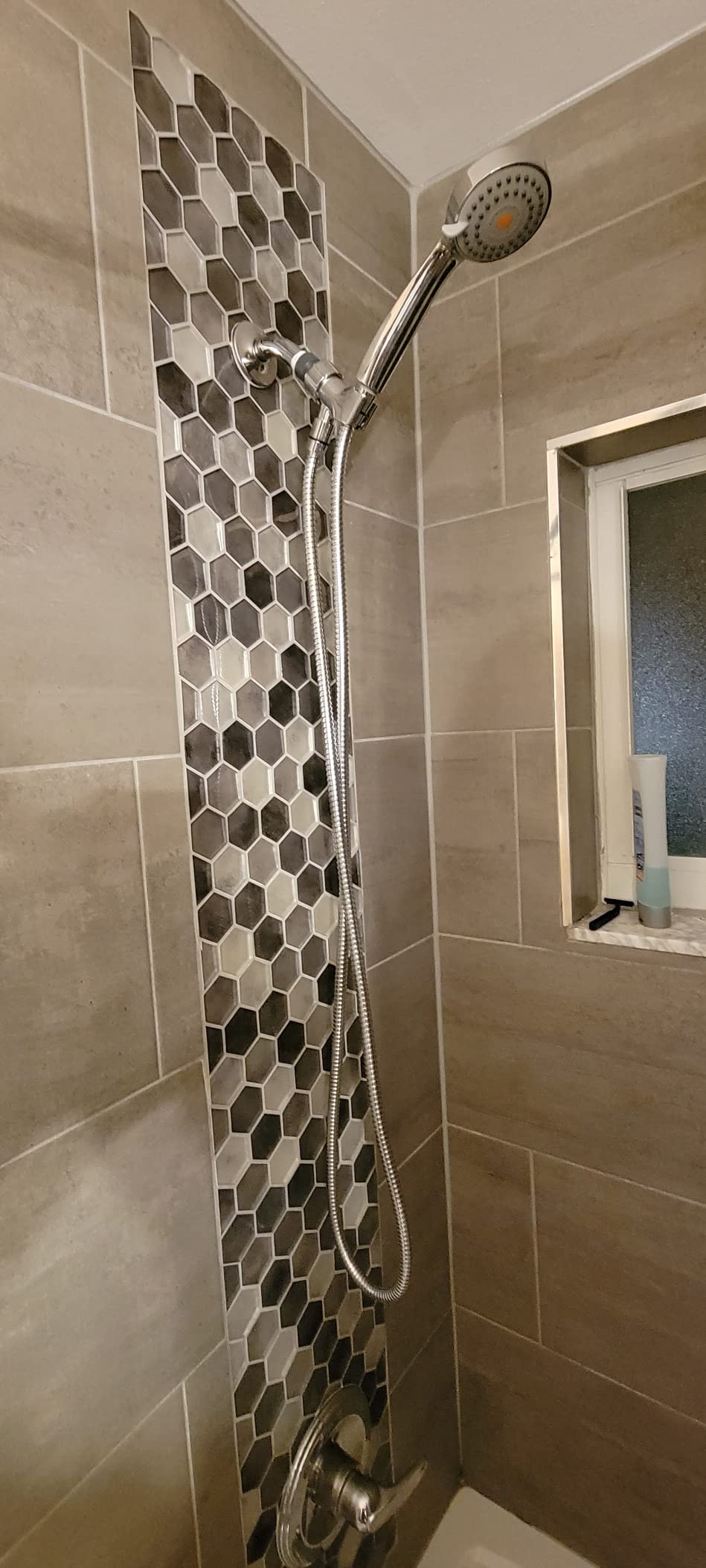 HO2ME High Pressure Handheld Shower, Power Boost Resists Low Flow, Chrome | Against Weak Pressure, Pulsating Massage for Deep Rinsing, with 79 Inch Stainless Steel Hose, Rotatable Mount Arm, Multi-Mode customer photo 2