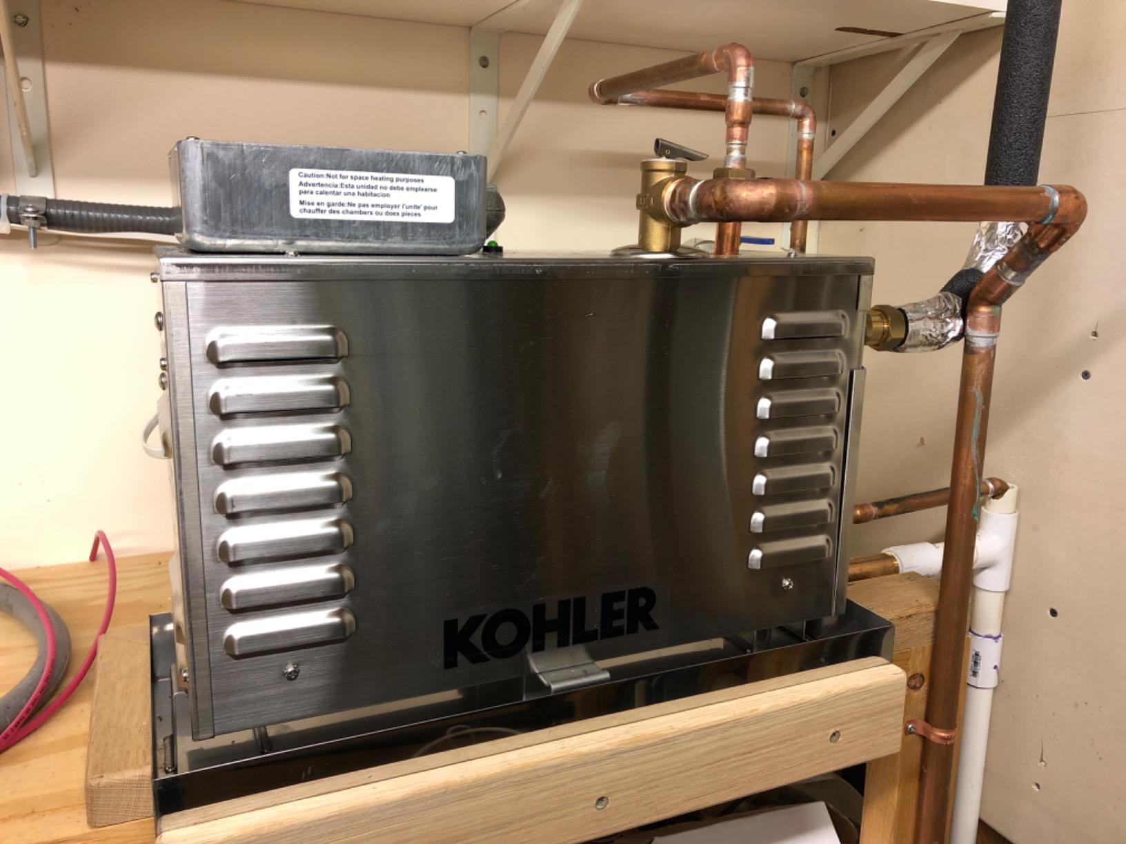 Kohler K-5529-NA Invigoration Steam Generator, 9 kW, Aluminum customer photo 2