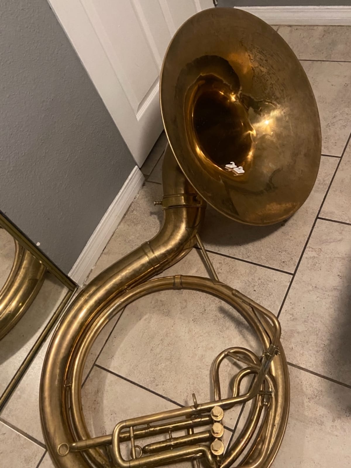 Nautical Mart Sousaphone | Full Brass | BB Key | Includes Mouthpiece & Case | Affordable & Fun for Beginners | Gold, Yellow Finishes Musical Instrument customer photo 1