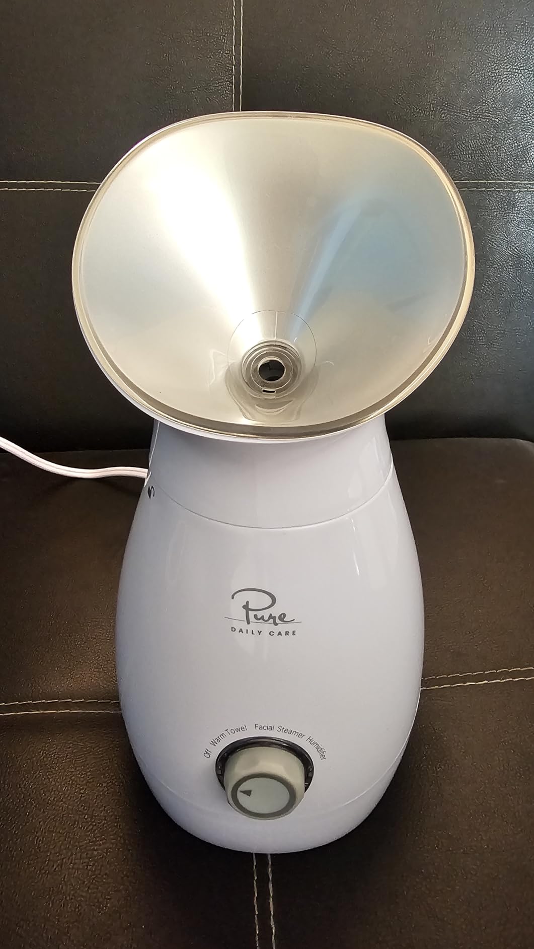 Pure Daily Care NanoSteamer Large 3-in-1 Nano Ionic Facial Steamer with Precise Temp Control - Humidifier - Unclogs Pores - Blackheads - Spa Quality - Bonus 5 Piece Stainless Steel Skin Kit customer photo 1