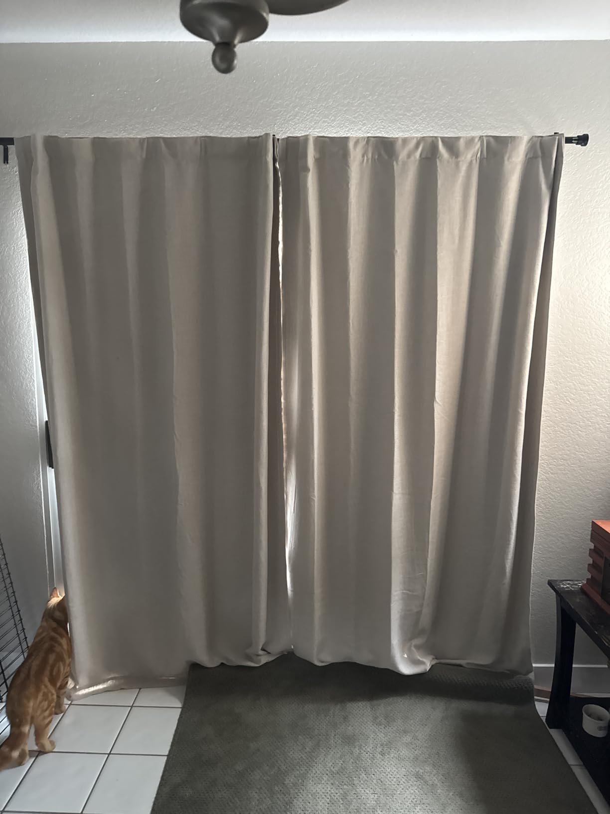 NICETOWN Blackout Blinds for Patio Door - Sliding Door Insulated Blackout Curtains, Extra Wide Curtain for Villa/Hall/Parlor (100 inches W x 84 inches L, Cappuccino) customer photo 1