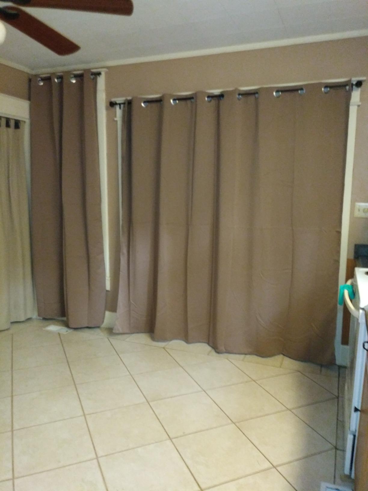 NICETOWN Blackout Blinds for Patio Door - Sliding Door Insulated Blackout Curtains, Extra Wide Curtain for Villa/Hall/Parlor (100 inches W x 84 inches L, Cappuccino) customer photo 2