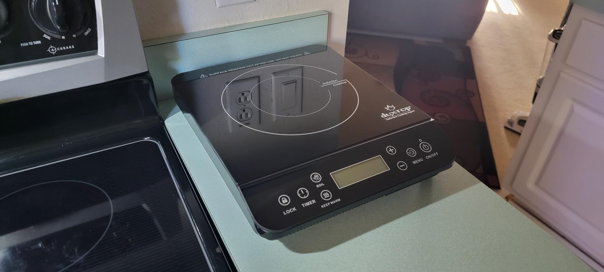 Duxtop Portable Induction Cooktop, Countertop Burner 1800W Silver 9600LS | LCD Sensor Touch BT-200DZ customer photo 1