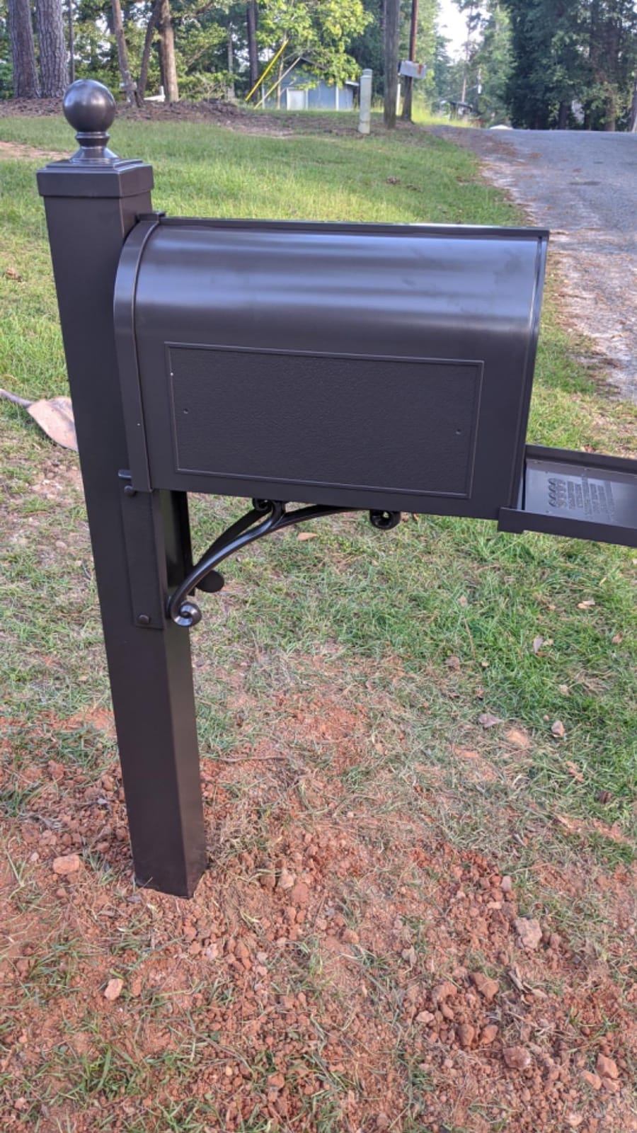 Whitehall Products Deluxe Mailbox Package, Aluminum, French Bronze - Includes Side plaques (Order Form Will be with delivery) customer photo 1