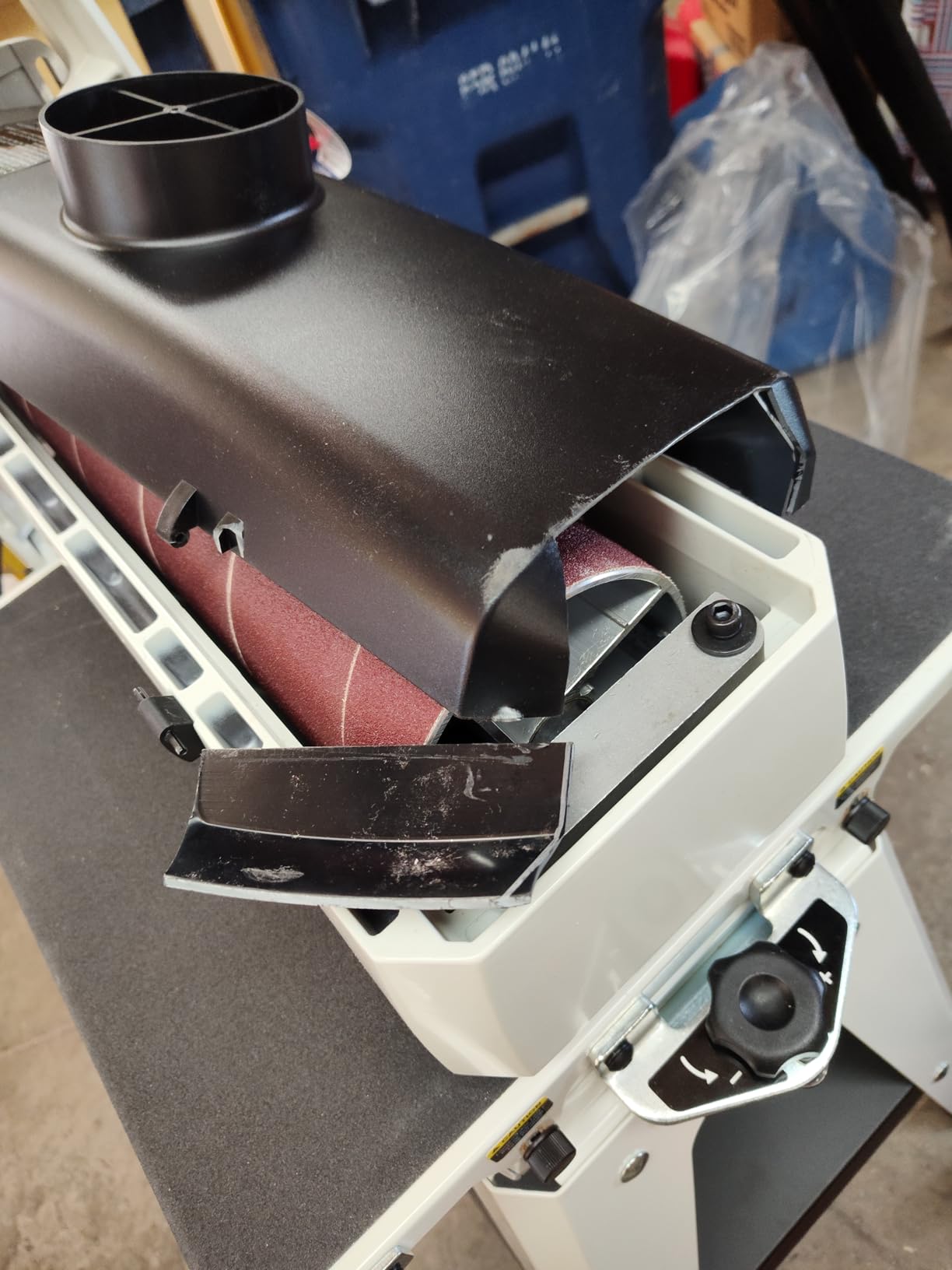 JET 16-Inch Drum Sander, Open Stand, 1-1/2 HP, 115V 1Ph (JWDS-1632) customer photo 2