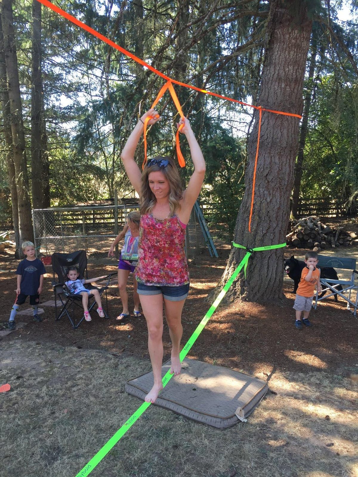 flybold Slackline Kit for Kids and Adults - 57 ft Balance Rope with Training Line, Tree Protectors, Arm Trainer, Ratchet Cover, and Carry Bag - Ideal for Tightrope Walking and Slackline Zipline customer photo 1
