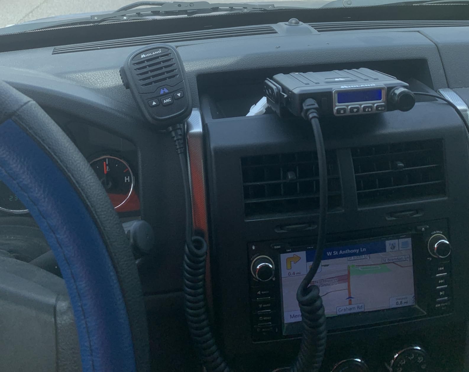 Midland MXT115 - 15 Watt GMRS MicroMobile Two Way Trails Radio - Off Roading Outdoor RZR Farm - 8 Repeater Channels Extended Range - External Magnetic Mount Antenna - NOAA Weather Alerts | Noise Cancelling IP66 Dustproof Mic, NOAA Weather Scan and Alert, 15 High-Power Channels and 142 Privacy Codes customer photo 1