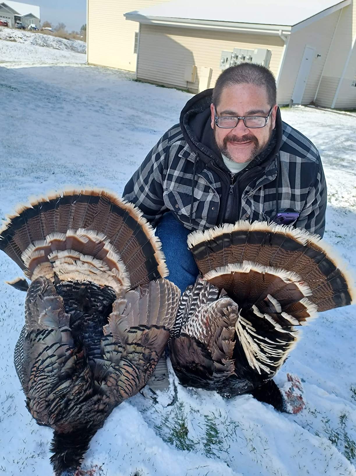 2 Pack Jake & Hen Turkeys Decoy for Hunting with Stakes Carry Bag Collapsible Lightweight customer photo 2