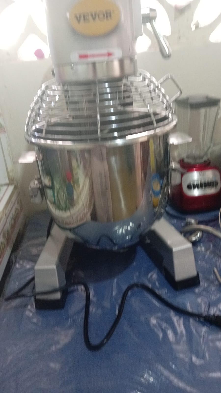 Happybuy 30Qt Commercial Food Mixer with Timing Function, Commercial Mixer 1250W Stainless Steel Bowl Heavy Duty Electric Food Mixer Commercial with 3 Speeds Adjustable, Perfect for Bakery Pizzeria customer photo 2