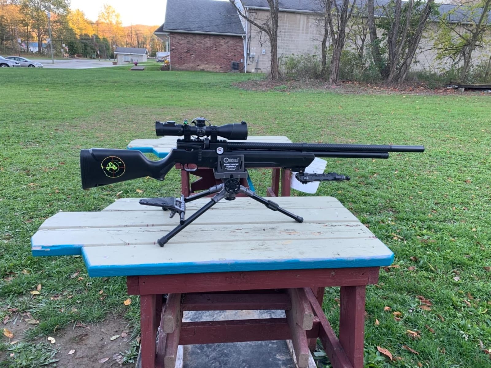 Caldwell Precision Turret Gun Clamp Shooting Rest | Adjustable Leg & Front Rest, Tilting & Panning customer photo 2