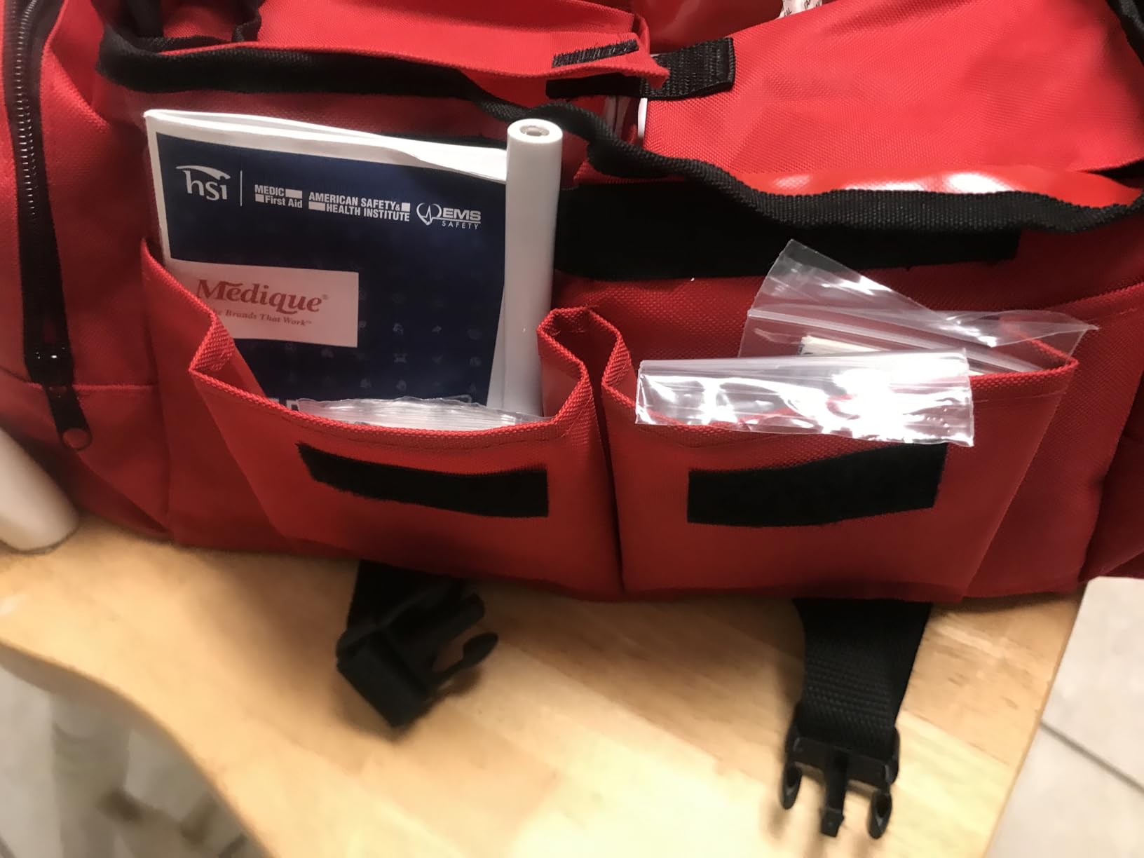 MFASCO Complete Emergency Response First Aid Kit Trauma Bag, Red | 415 Piece Fully Stocked Supplies for Disaster Preparedness | for Business, Schools, Organizations, Groups, Home Safety customer photo 1