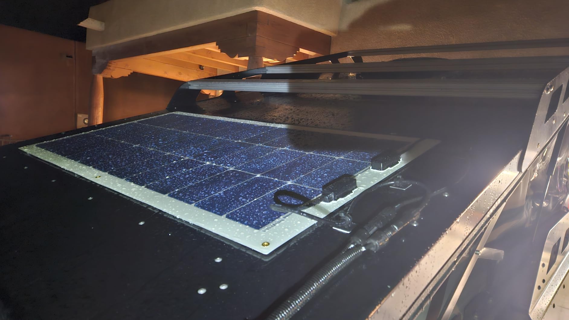 Renogy Flexible Solar Panel 100 Watt, 240° Ultra Flex Bendable | 100W Flexible Solar Panel for Marine RV Cabin Van Car Boat Curve Surfaces Off-Grid Systems, 0.1 Inch Lightweight, IP68 customer photo 2