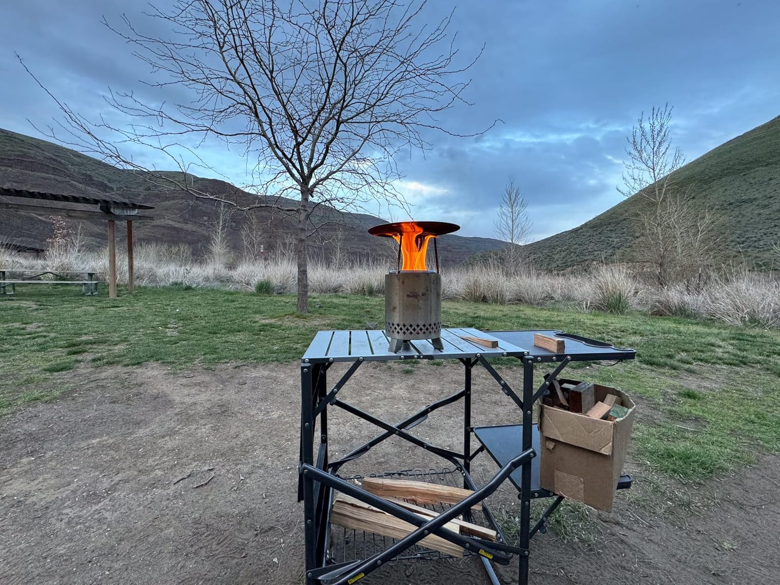 GCI OUTDOOR Master Cook Station | Portable Folding Kitchen Table with Soft Shell Sink, Heat Resistant Tabletop & Telescoping Lanter Pole, Perfect for Camping Trips customer photo 1