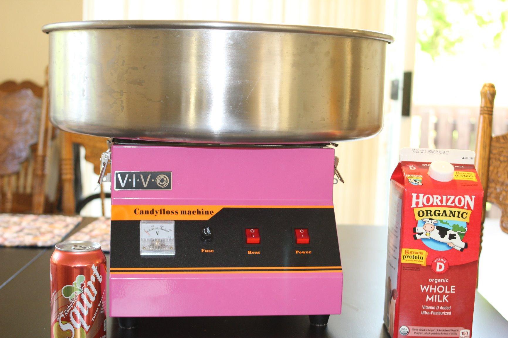 VIVO Blue 1030W Electric Cotton Candy Machine, CANDY-V001B | Commercial Candy Floss Maker, 20 in Stainless Steel Bowl with Sugar Scoop, Easy Home Use customer photo 2