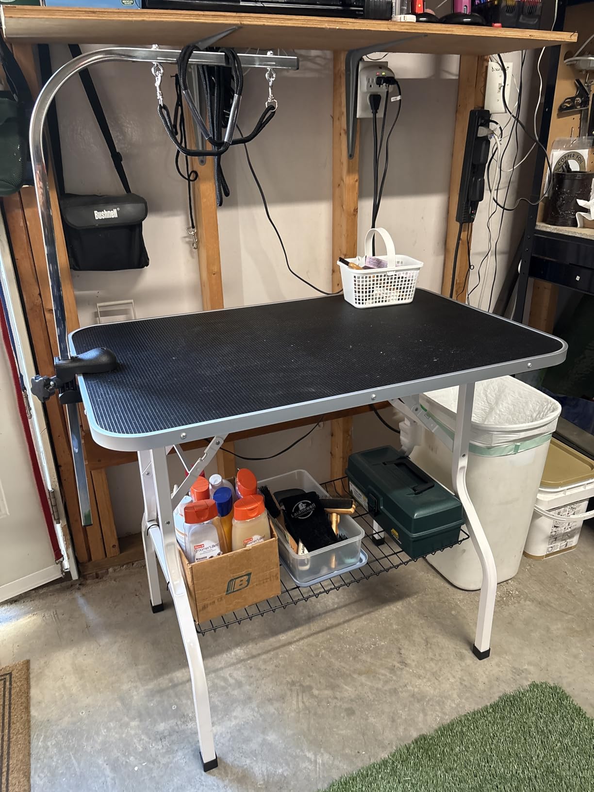 Yaheetech Professional 36-inch Foldable Pet Grooming Table with Arm & Noose & Mesh Tray, Maximum Capacity Up to 220lbs customer photo 2