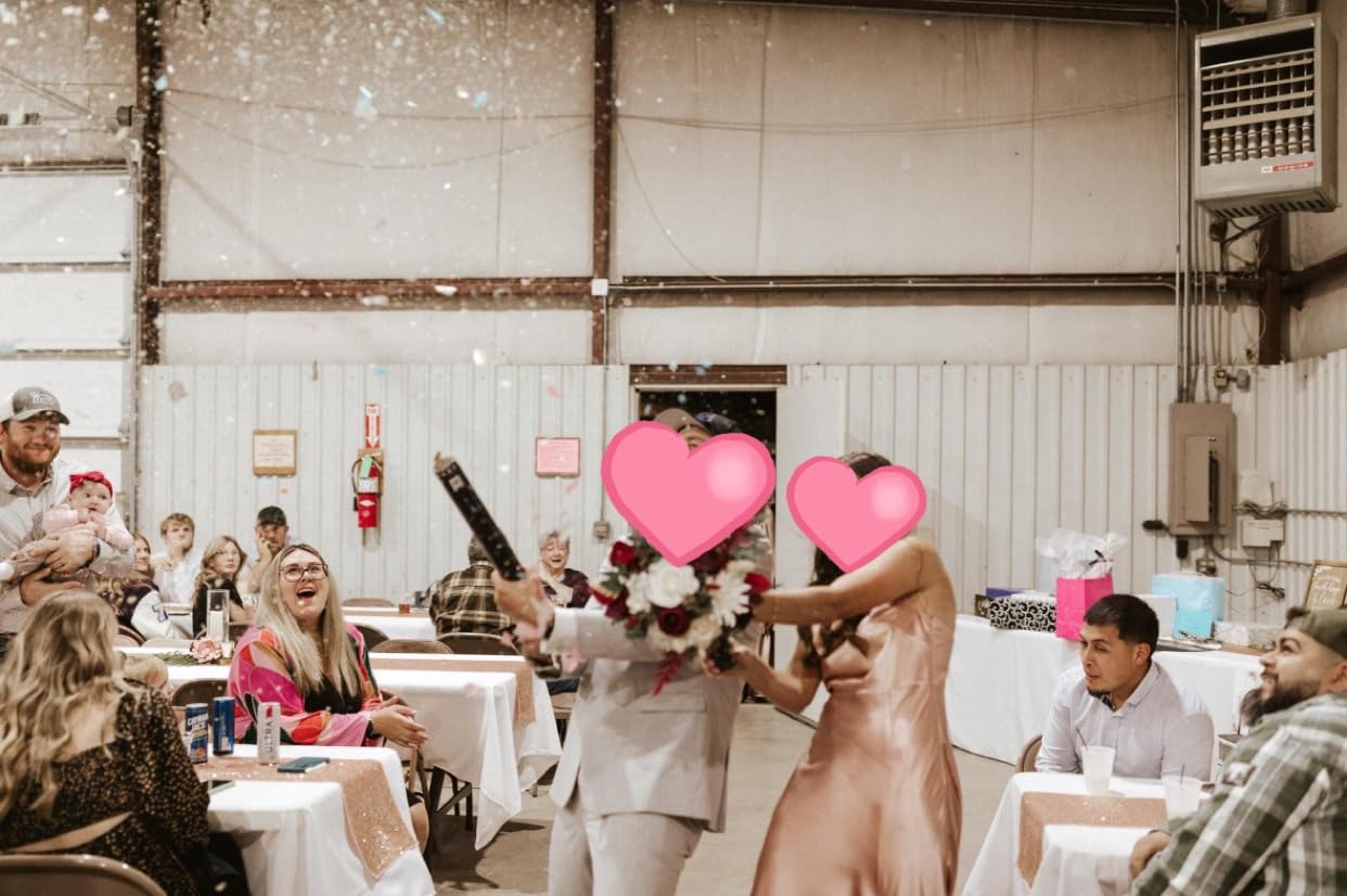Legend & Co. 12 inch Confetti Cannons Multicolor | Biodegradable Confetti Poppers | Launches 20-25ft | Celebrations, New Year's Eve, Birthdays and Weddings (5 Pack) customer photo 2