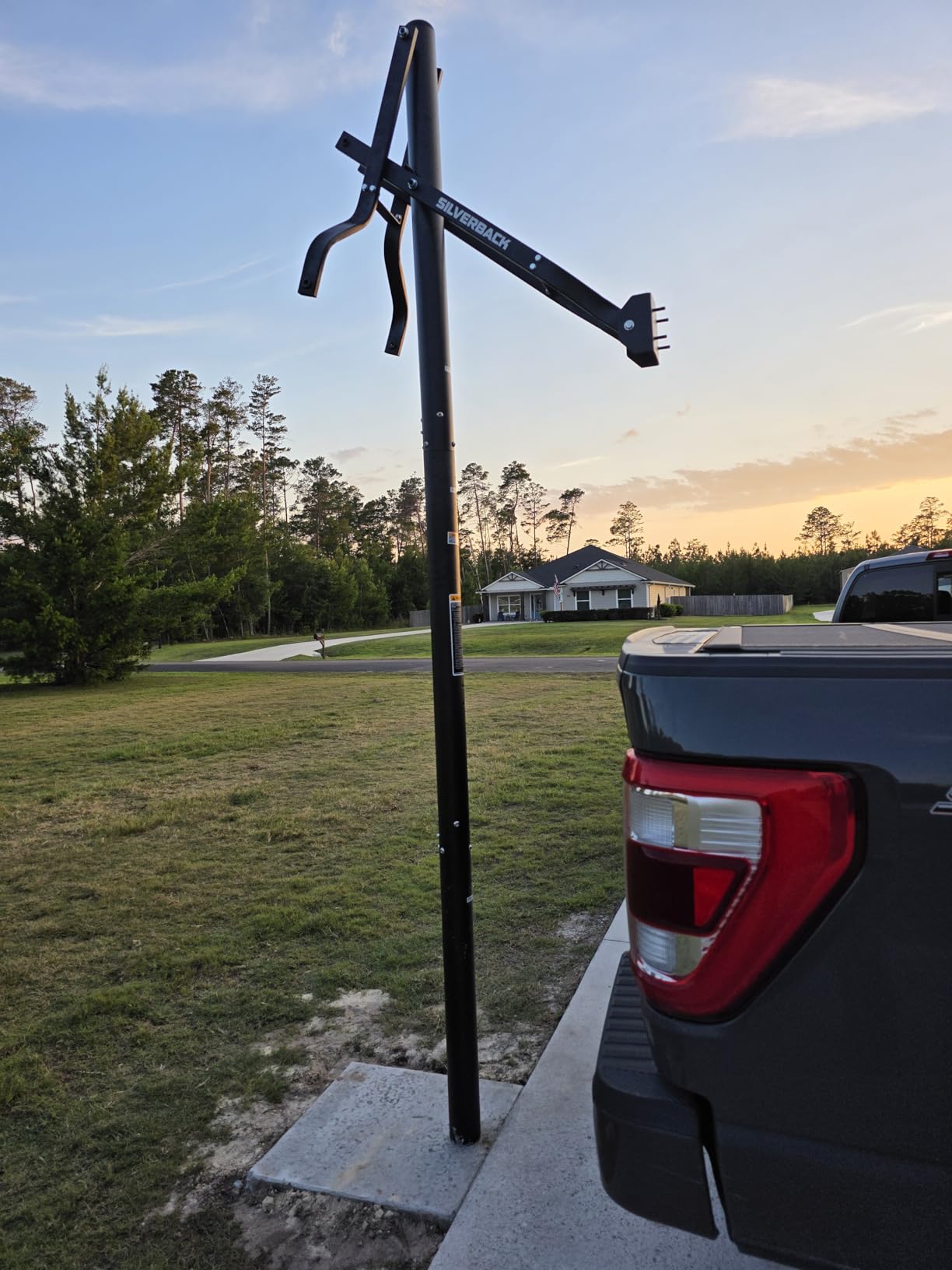 Silverback Height Adjustable In-Ground Basketball Hoop with Tempered Glass Backboard customer photo 2