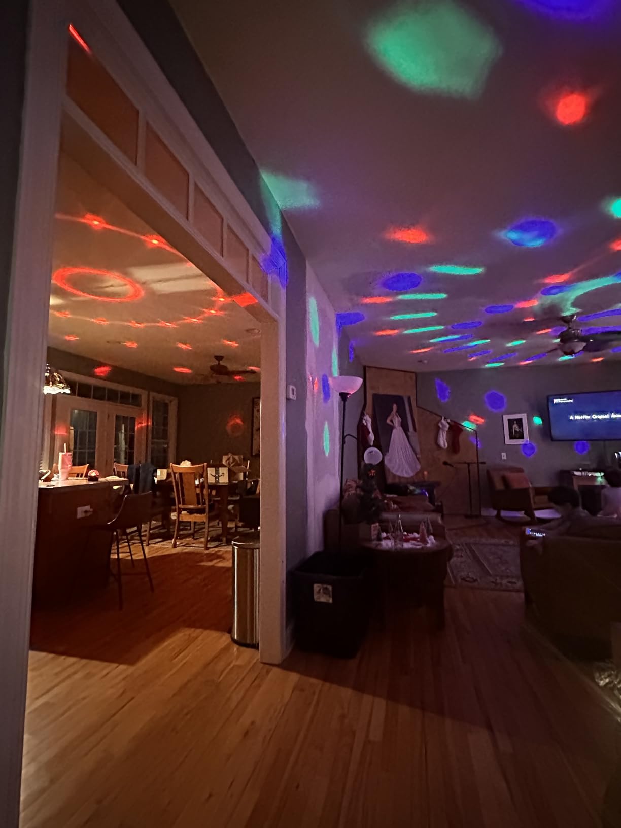 Luditek 2-Pack Portable Sound Activated Party Lights Indoor, Battery Powered/USB Dj Disco Ball Strobe Lights for Car Room, Adults Gifts, New Years Eve Party Supplies 2025 Christmas Decorations customer photo 2