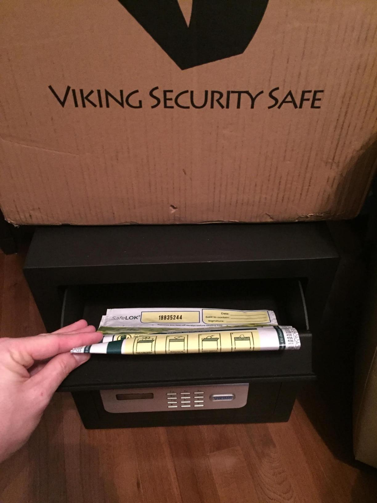 Viking Security Safe VS-48DS Large Depository Safe with Drop Slot - Heavy-Duty Digital Keypad for Cash, Documents and Valuables; Anti-Fish Design, Motorized Lock, LED Light and Business Use customer photo 2