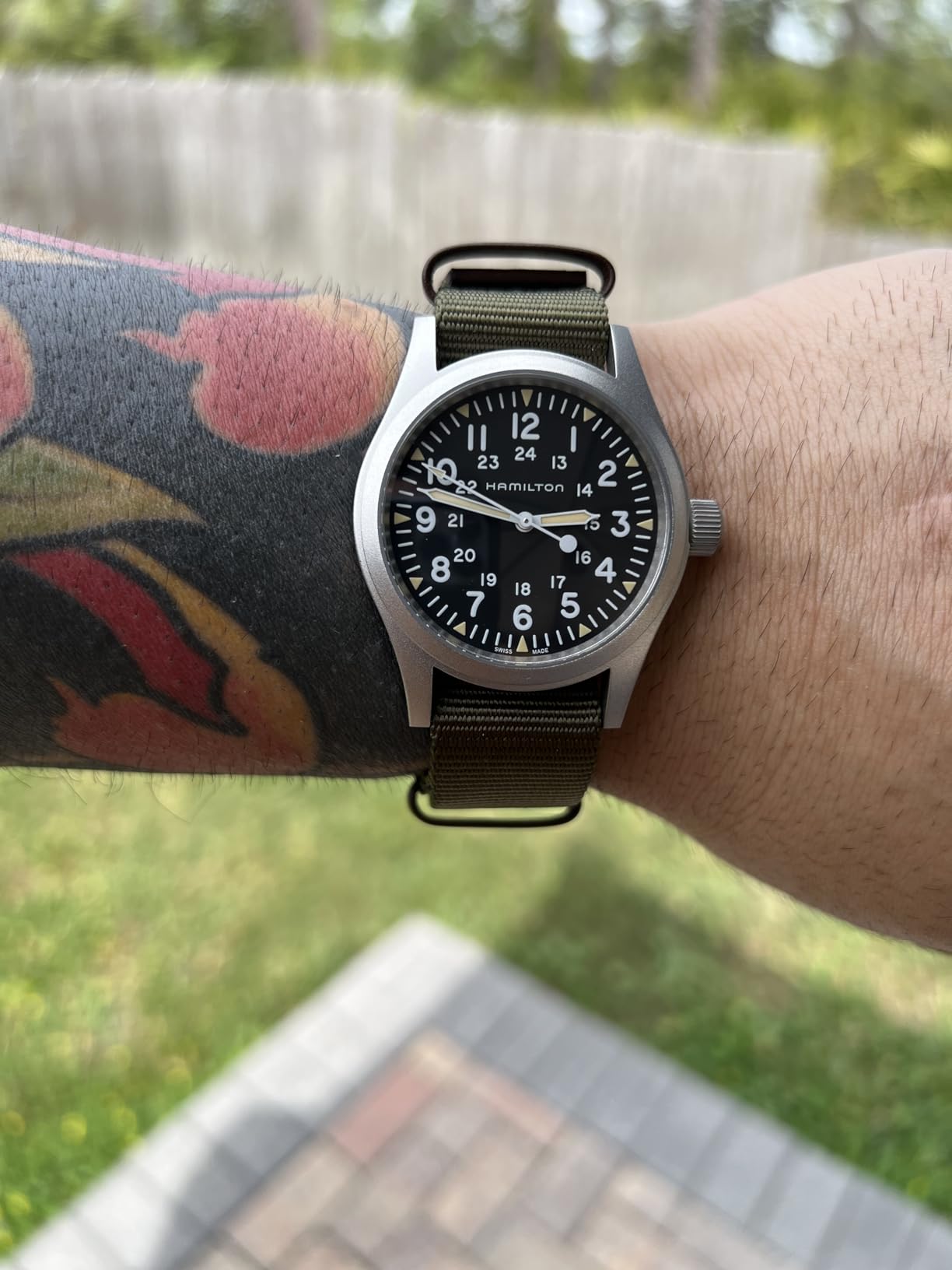 Hamilton Khaki Field Mechanical Men's Watch, 38mm Stainless Steel Case customer photo 1