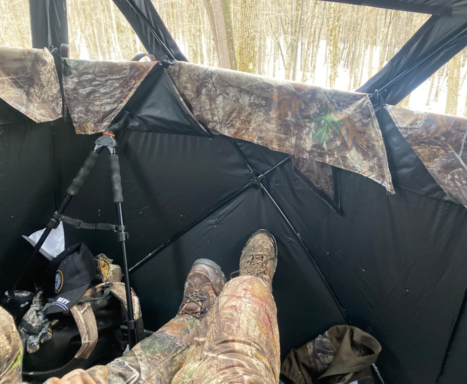 Rhino Blinds R100-RTE 2 Person Hunting Ground Blind, Realtree Edge customer photo 1