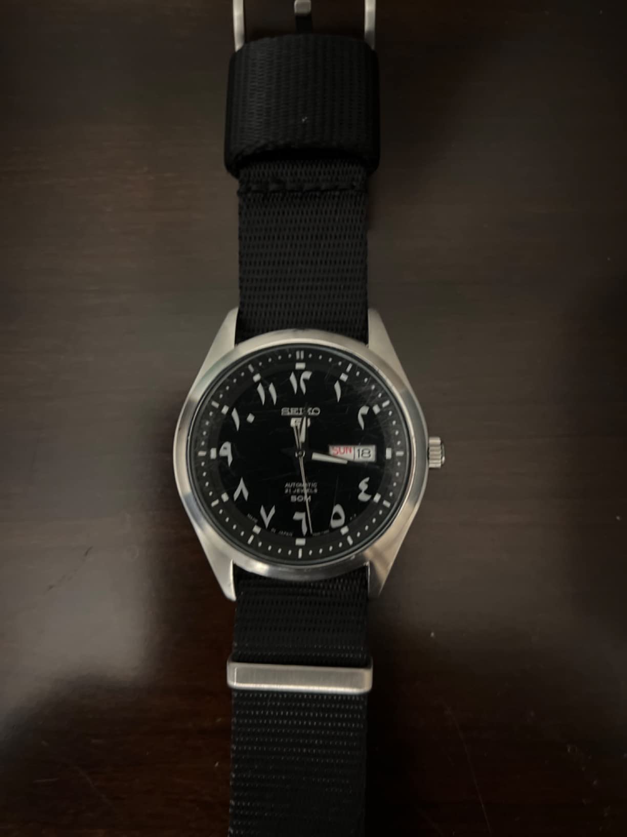 SEIKO 5 Automatic Black Eastern Arabic Dial Men's Watch SNKP21J1 customer photo 2