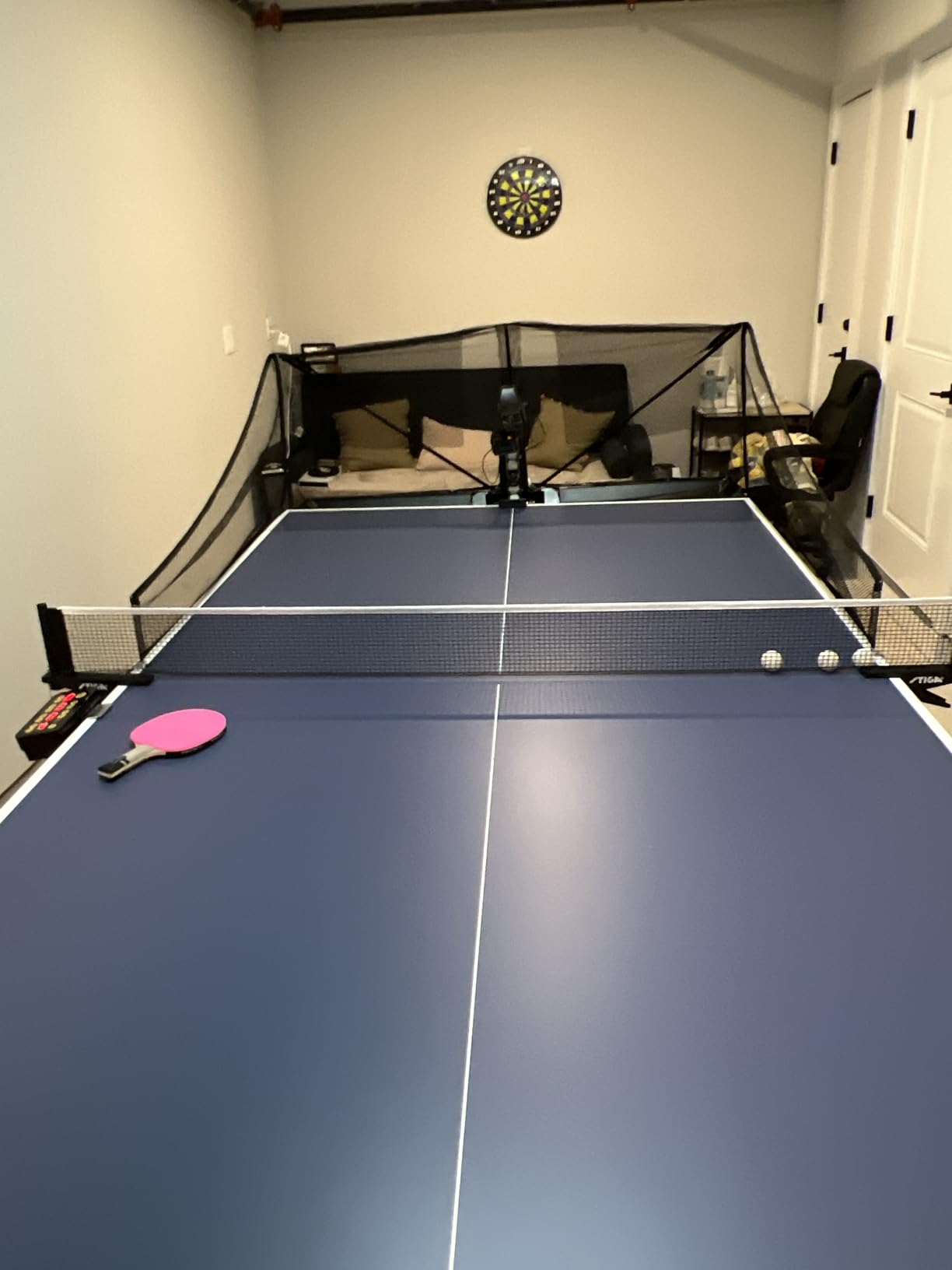 Suz S201 Table Tennis Robot with Machine Recycling Net and 200 Balls customer photo 1