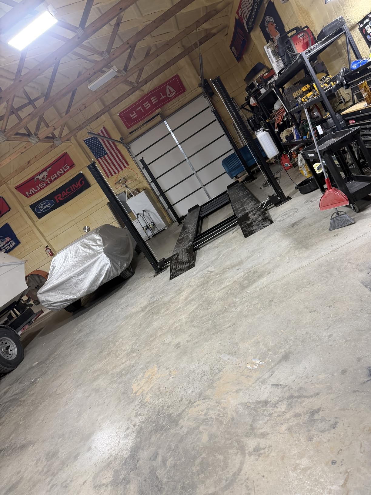 8SXLT 8000LB Extra Tall Long Wide 4-Post Car Lift 3 Year Warranty | CE Certified 12000LB Static Load Test, Removable Aluminum Ramp, High Efficient Motor Low Current, Powercord & Plug included customer photo 1