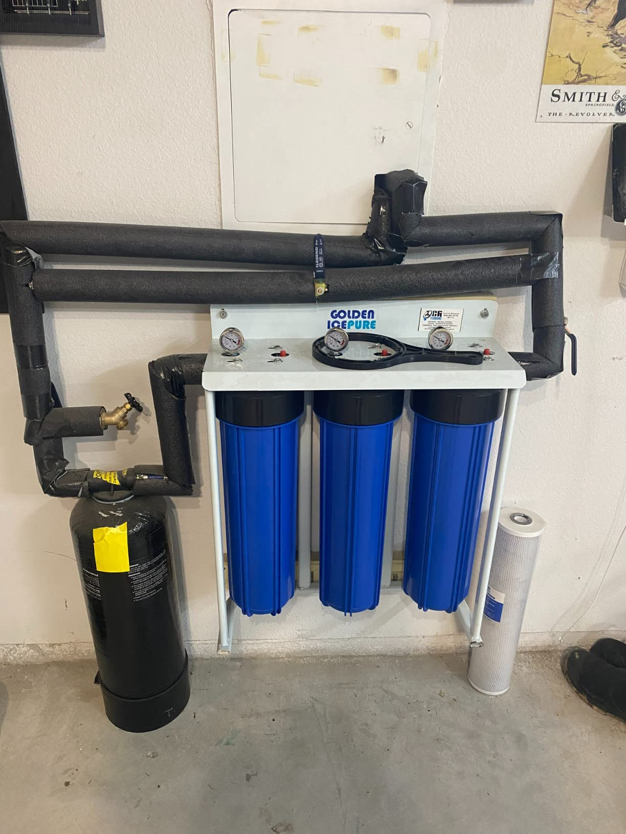 A. O. Smith Whole House Water Filter System - 600K Gallons or 6 Years - Whole Home Filtration for Well & City Water - 3/4