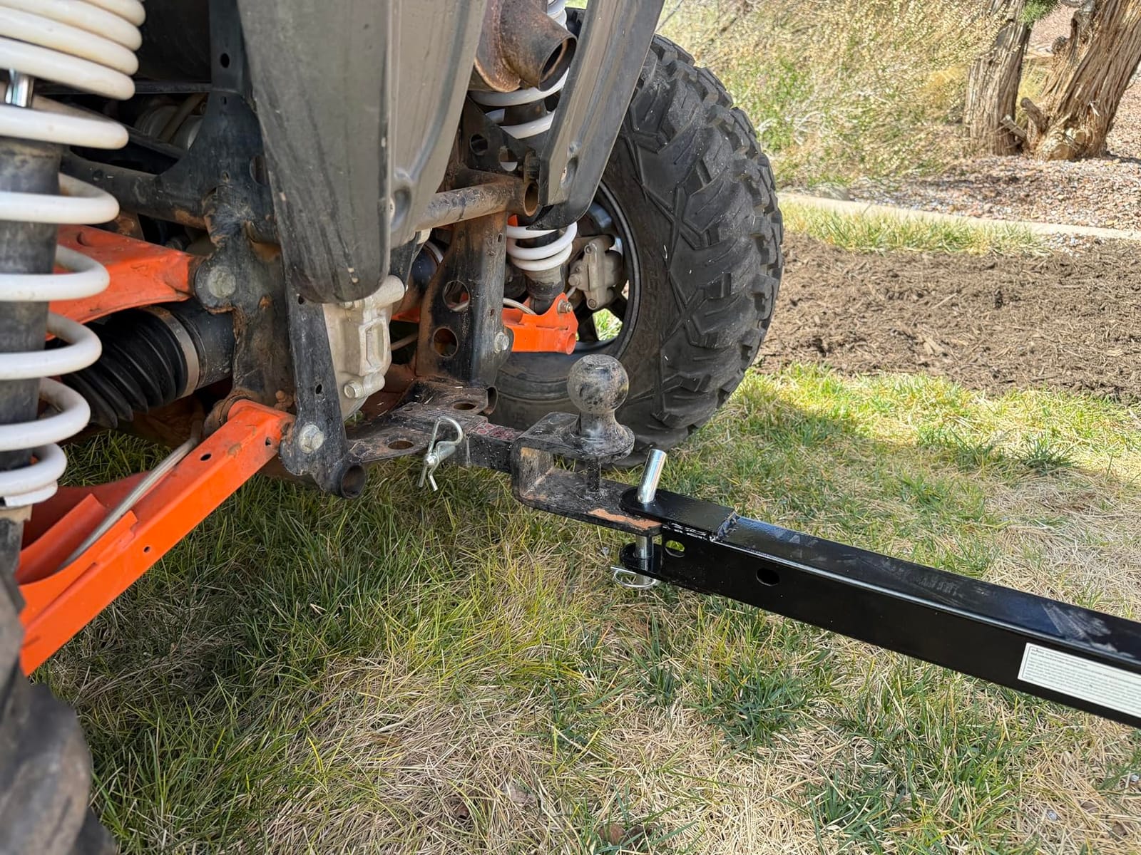 Impact IMPLEMENTS 1500lb ATV/UTV/Tractor Trailer with Solid Steel Floor, Aggressive Tires, & Pivoting Tongue. Great for Agricultural Use & Land Management. Designed in Trademarked in The USA! customer photo 1
