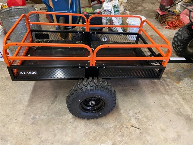 Impact IMPLEMENTS 1500lb ATV/UTV/Tractor Trailer with Solid Steel Floor, Aggressive Tires, & Pivoting Tongue. Great for Agricultural Use & Land Management. Designed in Trademarked in The USA! customer photo 2