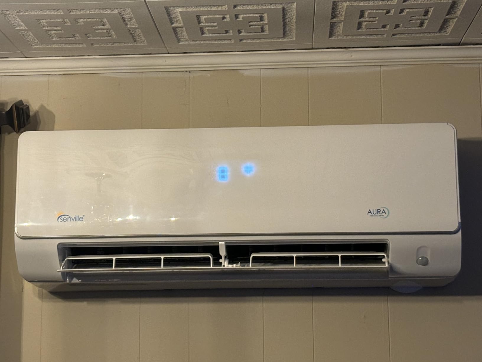 Senville 28000 BTU Dual Zone Mini Split Air Conditioner Heat Pump, 2 Ton, Works with Alexa, White customer photo 2