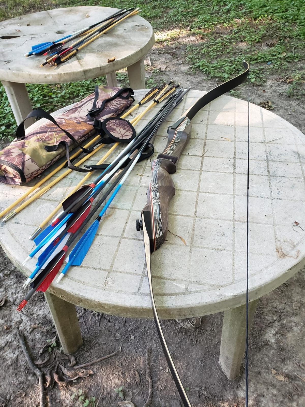 Recurved Wooden Takedown Archery Bow 62
