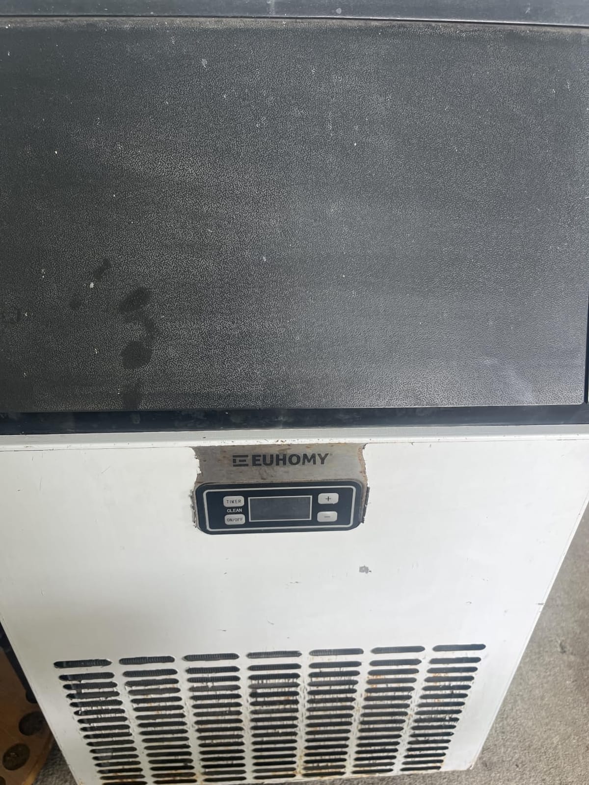 EUHOMY Commercial Ice Maker Machine, 100lbs/24H Stainless Steel Under Counter ice Machine with 33lbs Ice Storage Capacity, Freestanding Ice Maker customer photo 1