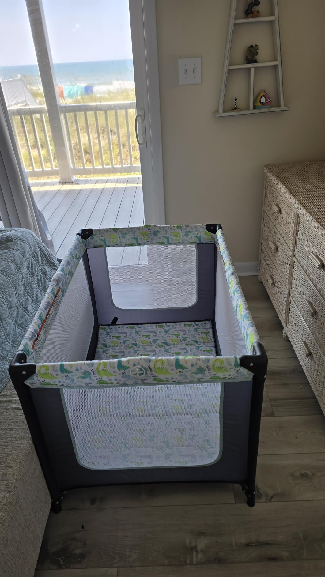 Dream On Me Zodiak Portable Playard, Compact for Travel, Carry Bag, Black | Removable 1