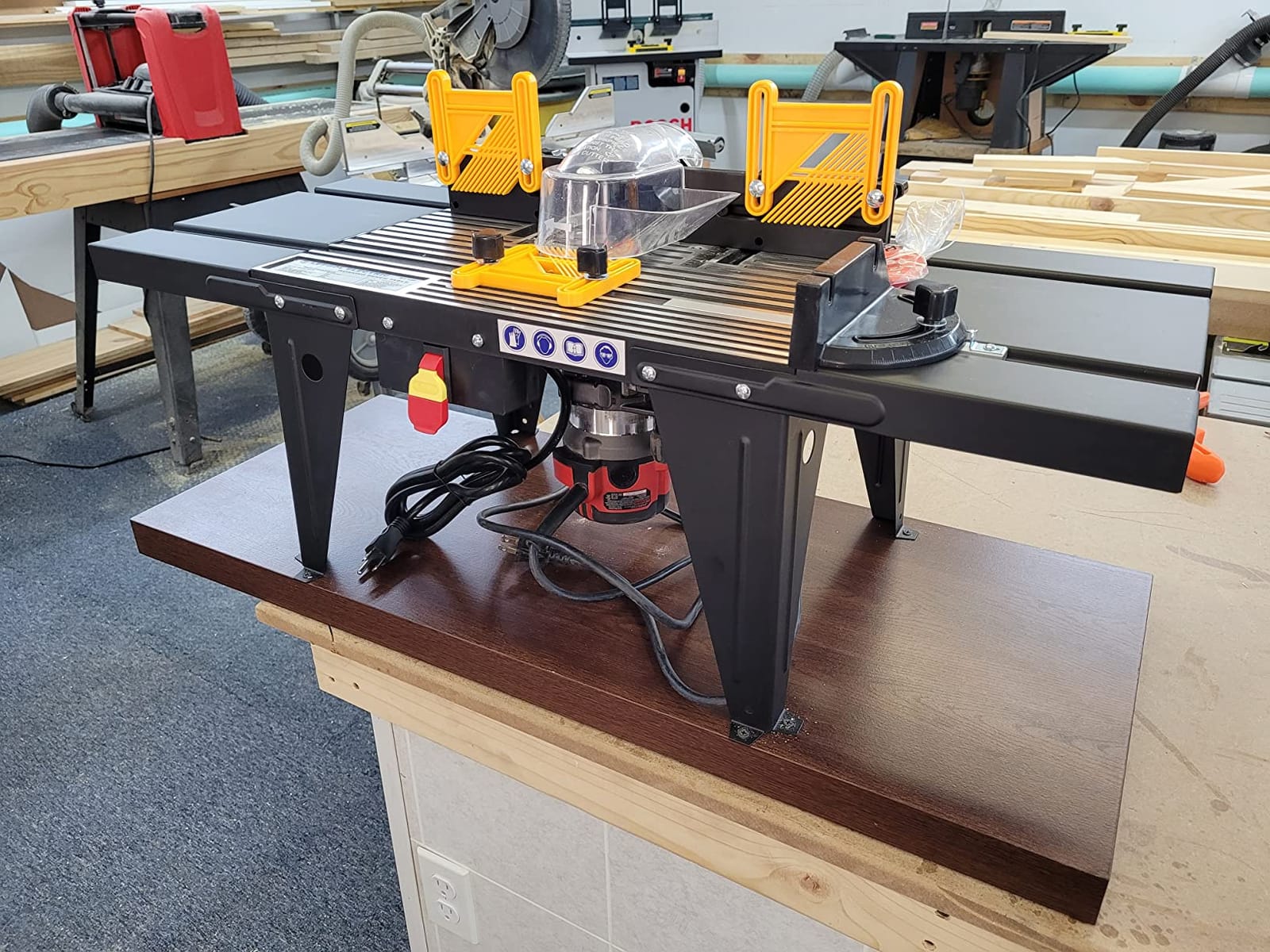 Leegol Electric Benchtop Router Table Wood Working Craftsman Tool (Router Table A) customer photo 1