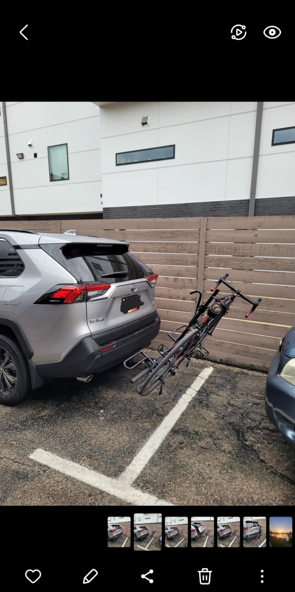 Swagman XTC2 Tilt Hitch Mount Bike Rack - Platform Carrier for 2 Bikes, Ratcheting Hook System, Folding Tilt Design, Adjustable Wheel Trays | 35 lbs per Bike customer photo 2