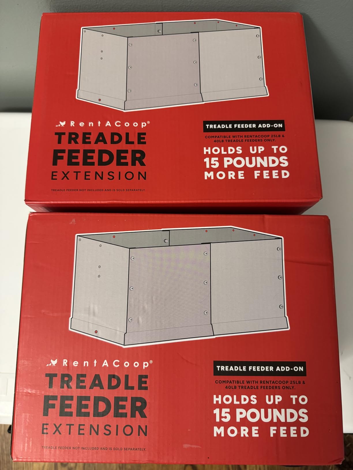 RentACoop Automatic Treadle Chicken Feeder - 40 lb Capacity customer photo 2